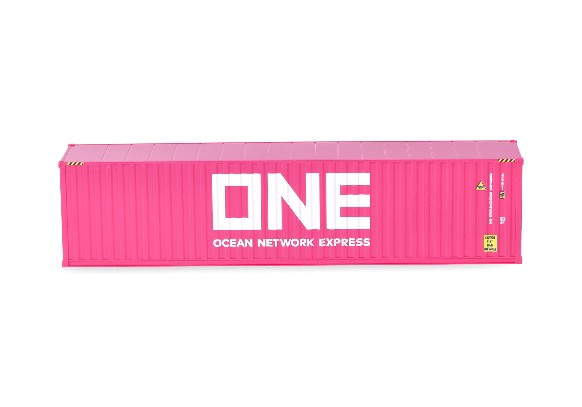 shipping container, shipping container pink, ONE container, bright pink, metal container