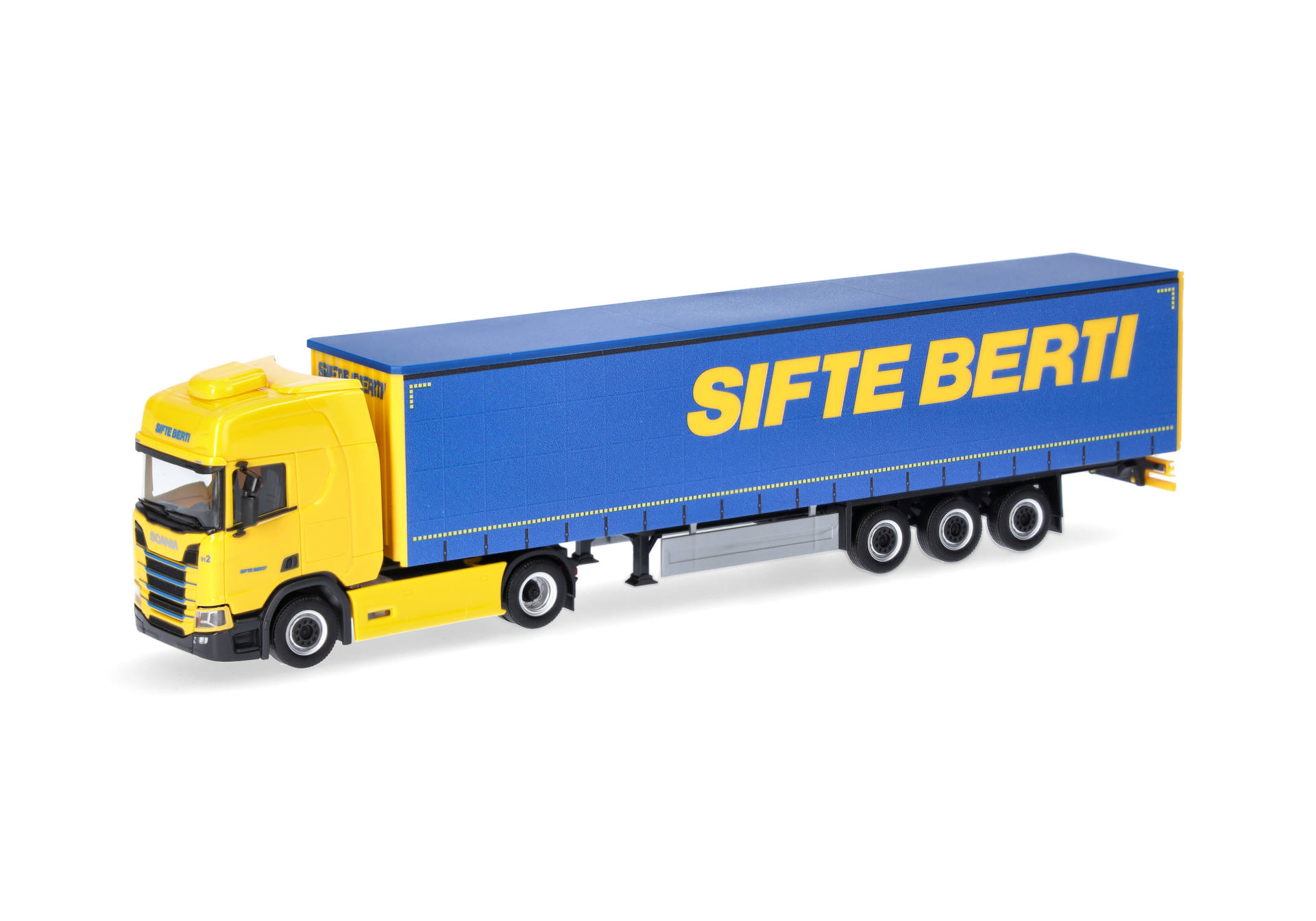 Scania CR 20 high roof curtain canvas semitrailer truck "SIFTE BERTI/PLANZER"