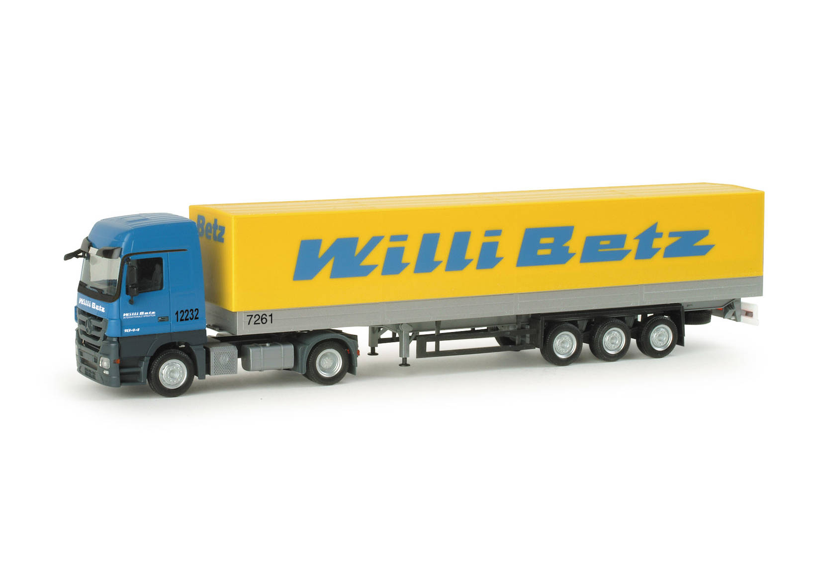 Mercedes-Benz Actros LH Gardinenplanen-Sattelzug "Willi Betz"