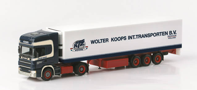Scania 144 TL refrigeated box semitrailer "Wolter Koops" (NL)