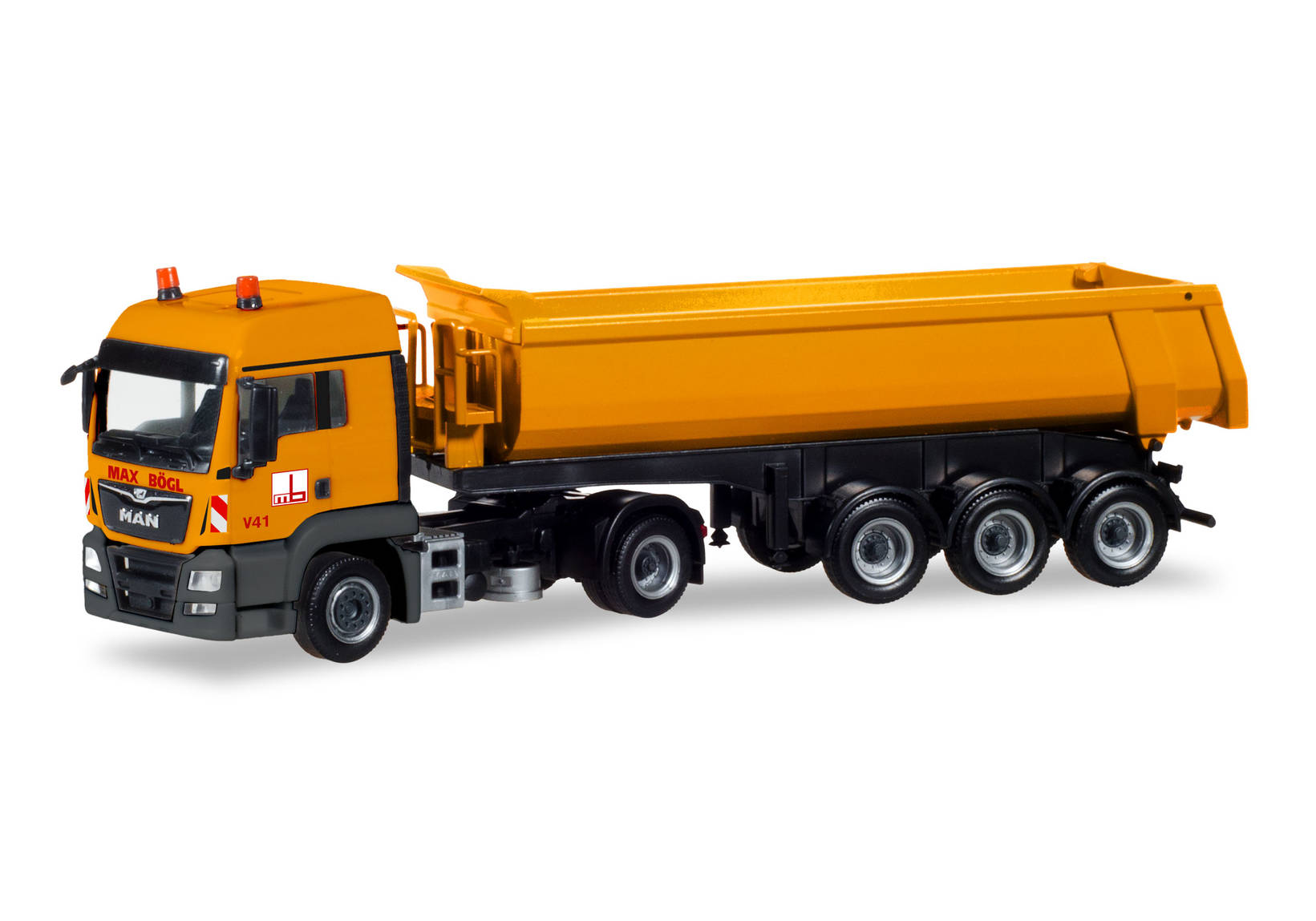 MAN TGS LX Rundmulden-Sattelzug "Max Bögl"