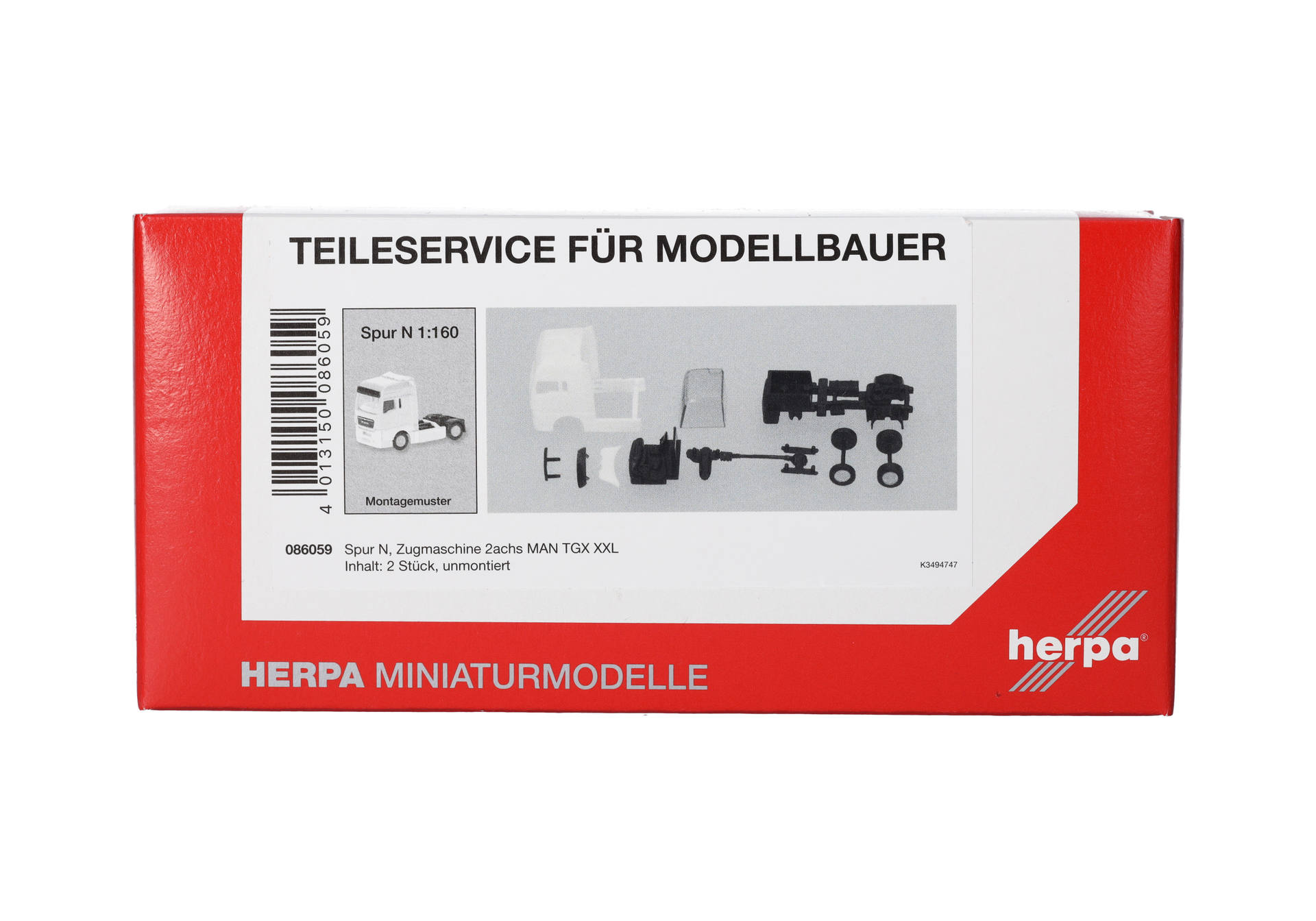 Teileservice, Spur N (1:160), Zugmaschine 2achs MAN TGX XXL (2008), 2 Stück