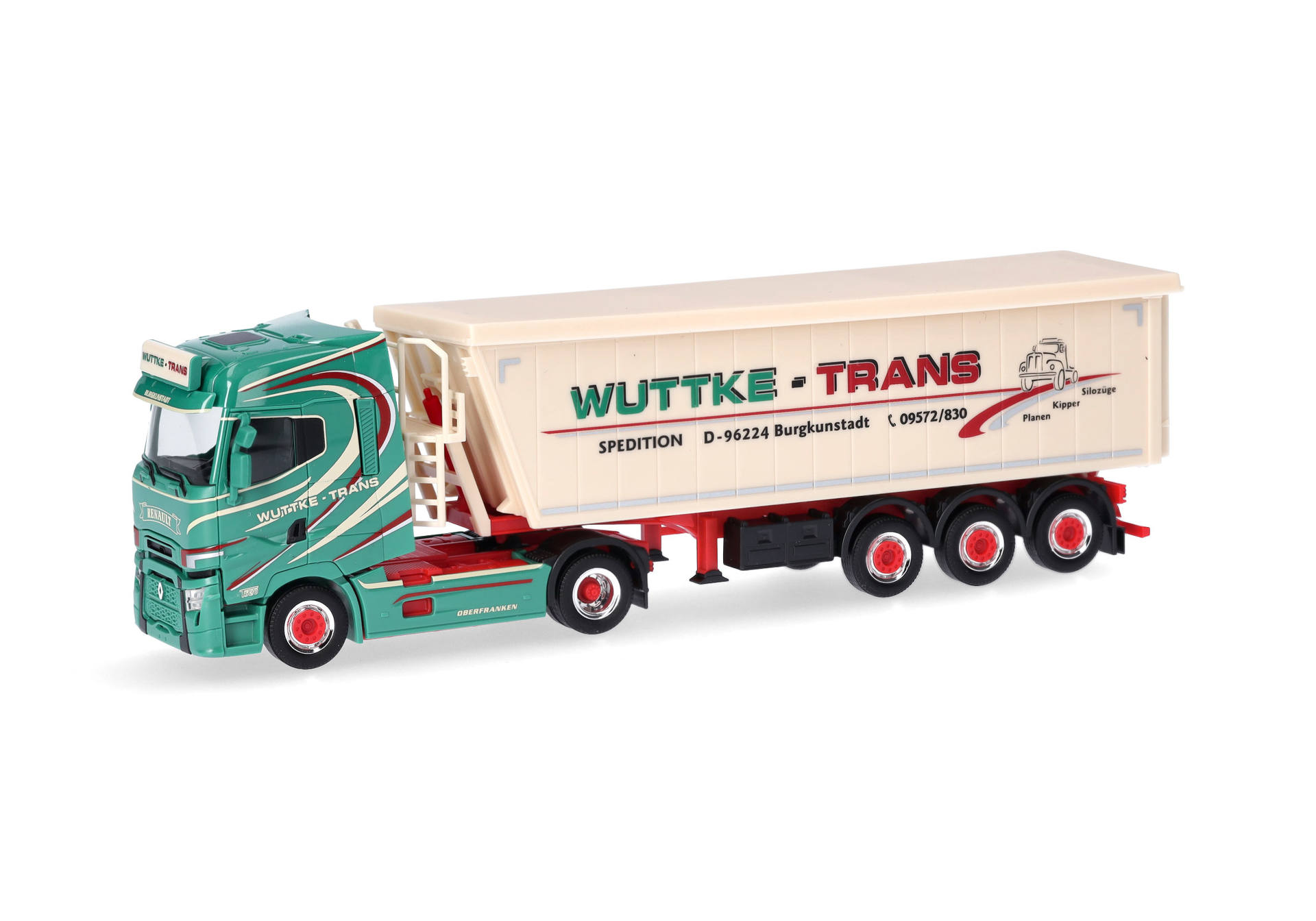 Renault T facelift Stöffelliner semitrailer "Wuttke-Trans" (Bavaria/Burgkundstadt)