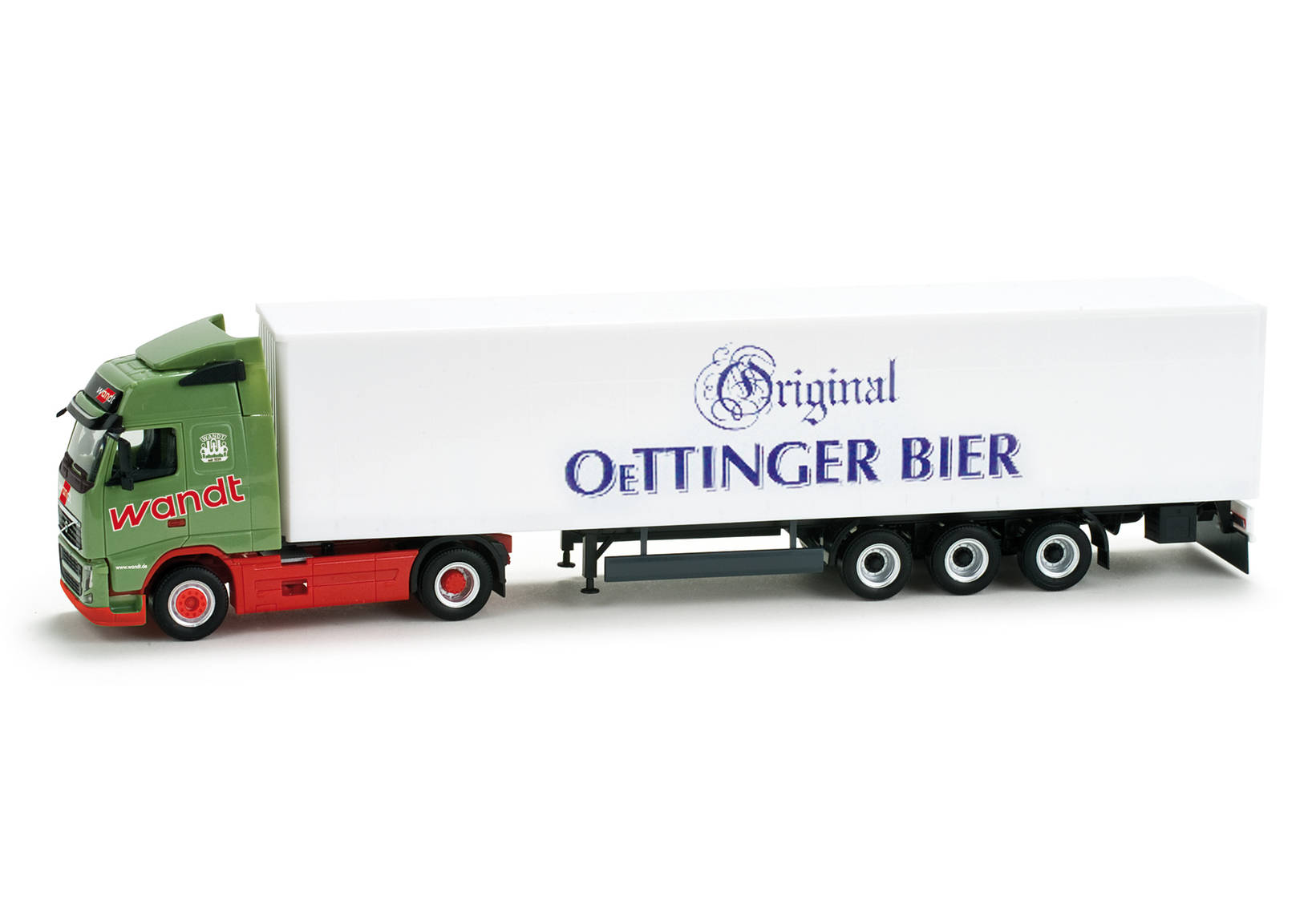 Volvo FH Gl Gardinenplanen-Sattelzug "Wandt / Oettinger Bier"