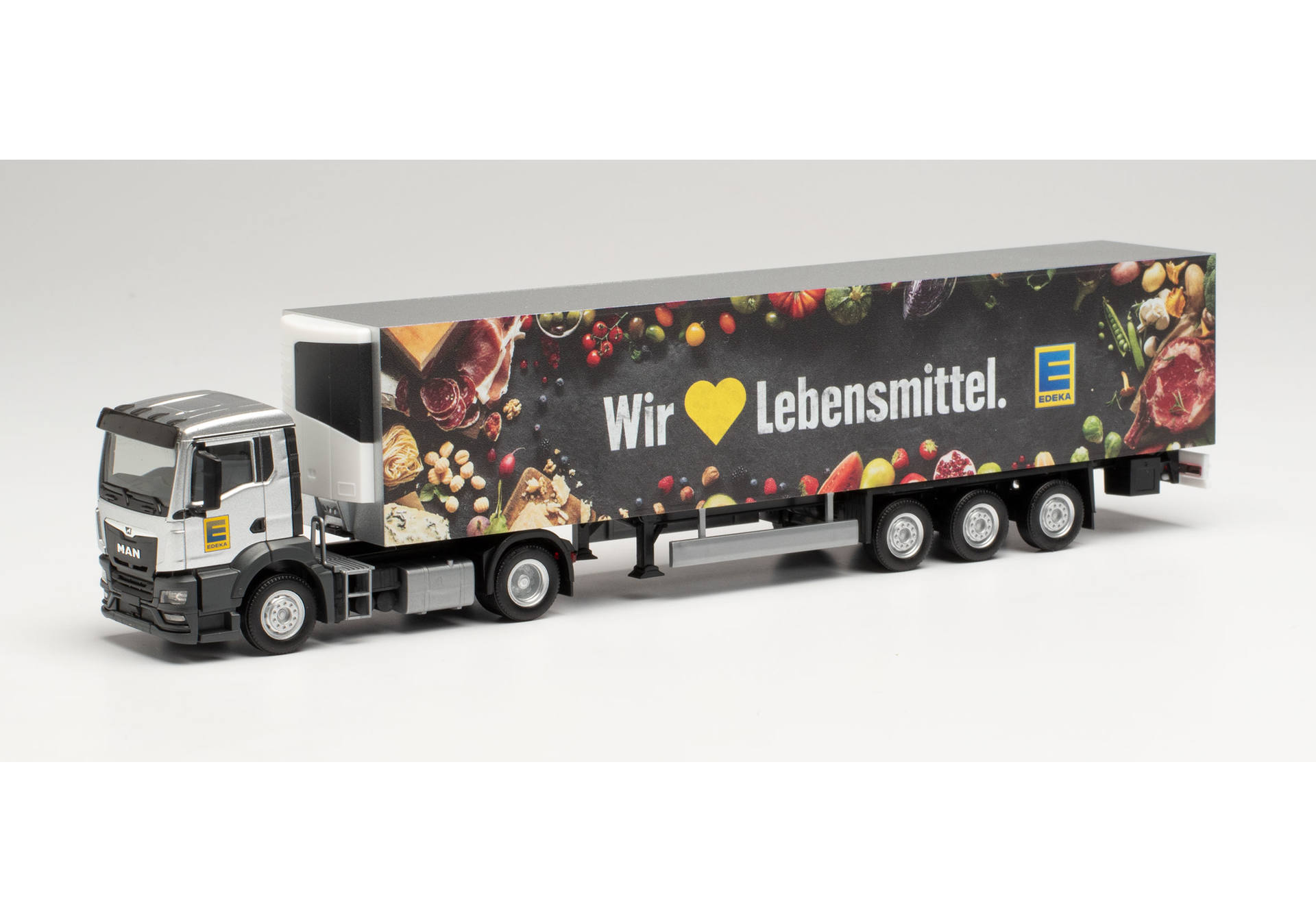 MAN TGS NN refrigerated box semitrailer EDEKA