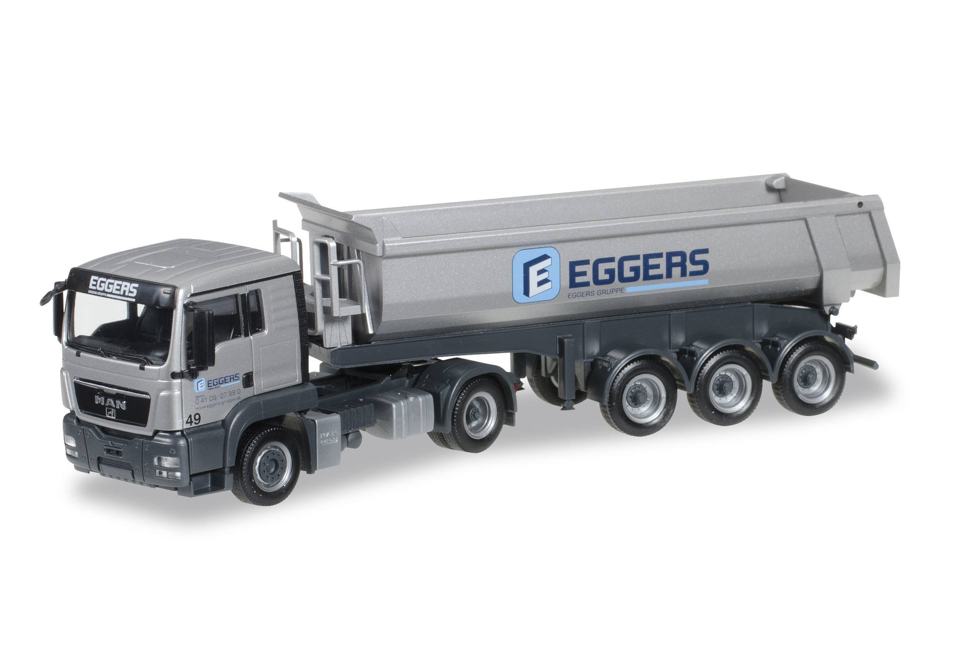 MAN TGS L Euro 6 dump semitrailer "Eggers"
