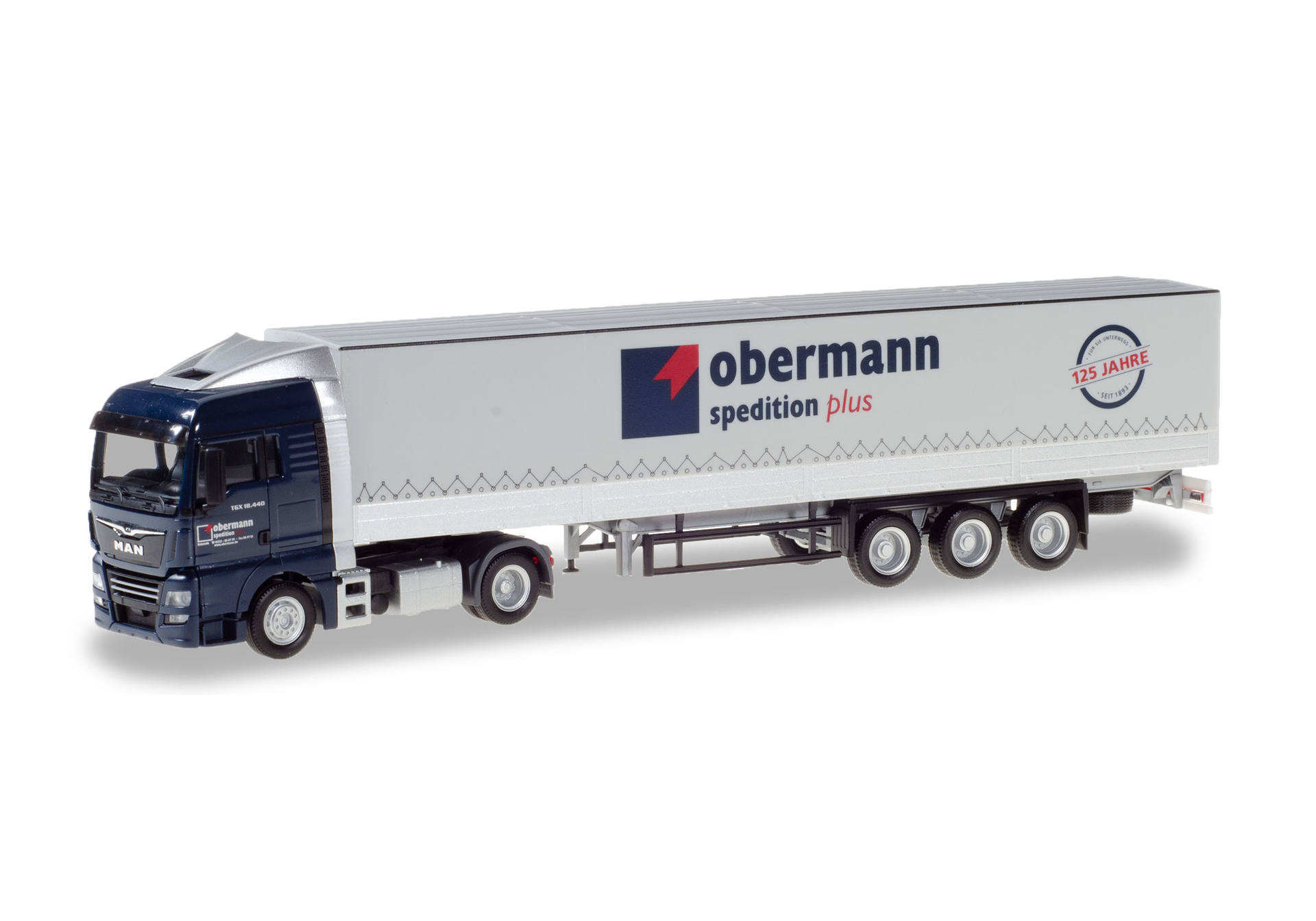 MAN TGX XLX Pritschen/Planen Sattelzug "Obermann Logistik"