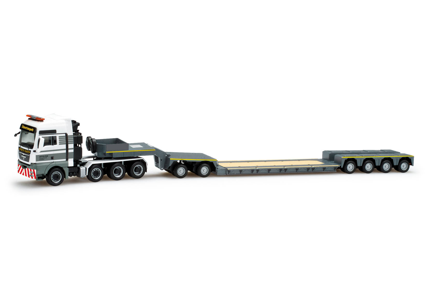 MAN TGX XXL low-boy semitrailer "Affolter" (CH)