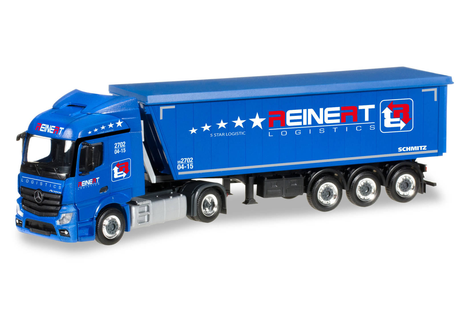 Mercedes-Benz Actros Streamspace 2.3 Stöffelliner truck semitrailer "Reinert"