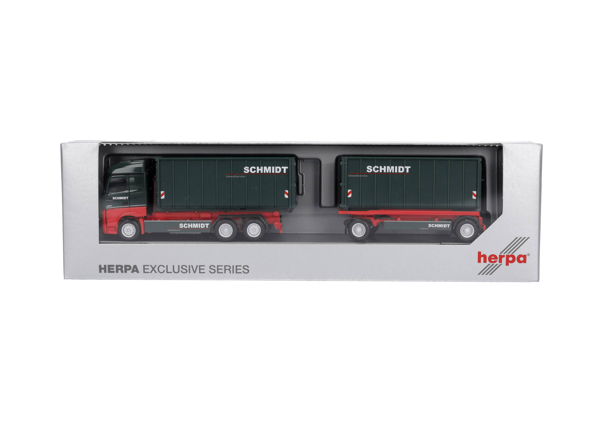 Mercedes-Benz Actros '18 Streamspace Abrollmulden-Hängerzug "Schmidt Umweltservice"