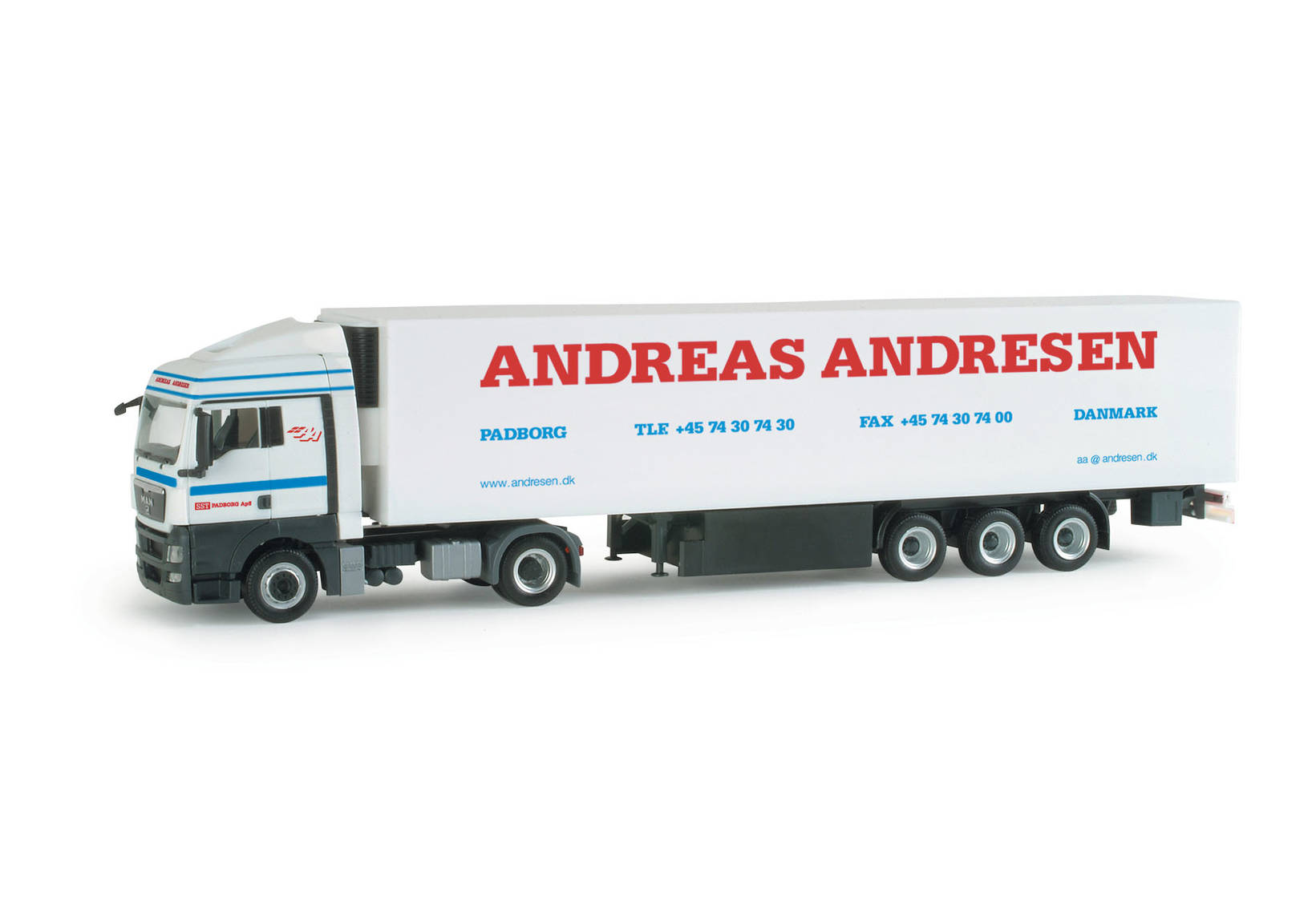 MAN TGX XLX Kühlkoffer-Sattelzug "A. Andresen" (DK)