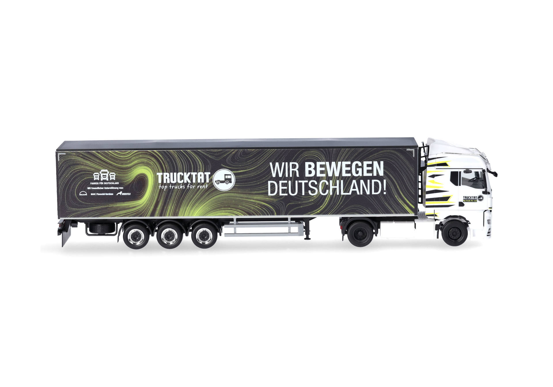 MAN TGX GM walking floor semitrailer truck "Trucktat / Wir bewegen Deutschland" (Hesse / Lichtenfels)