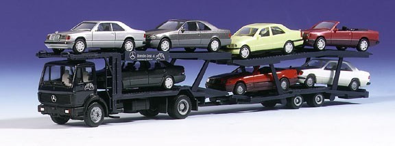 Mercedes-Benz SK '88 car transporter hanger train + 7 cars