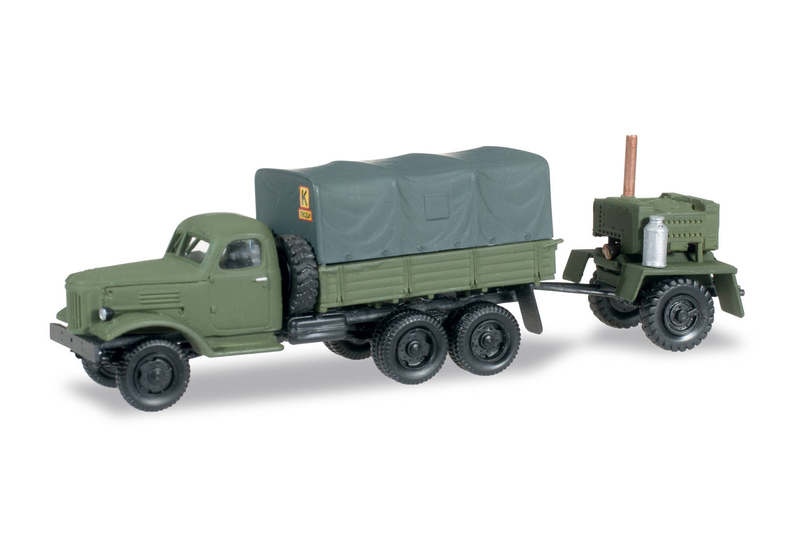 ZIS 151 canvas trailer with field kitchen trailer "Sowjetarmee"