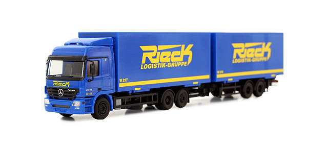 Mercedes-Benz Actros L tandem-axle interchangeable box trailer "Rieck"