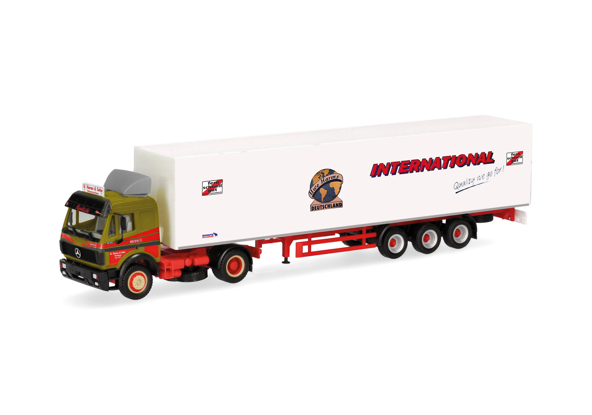 Mercedes-Benz SK '88 Koffer-Sattelzug "Uwe Harms International"