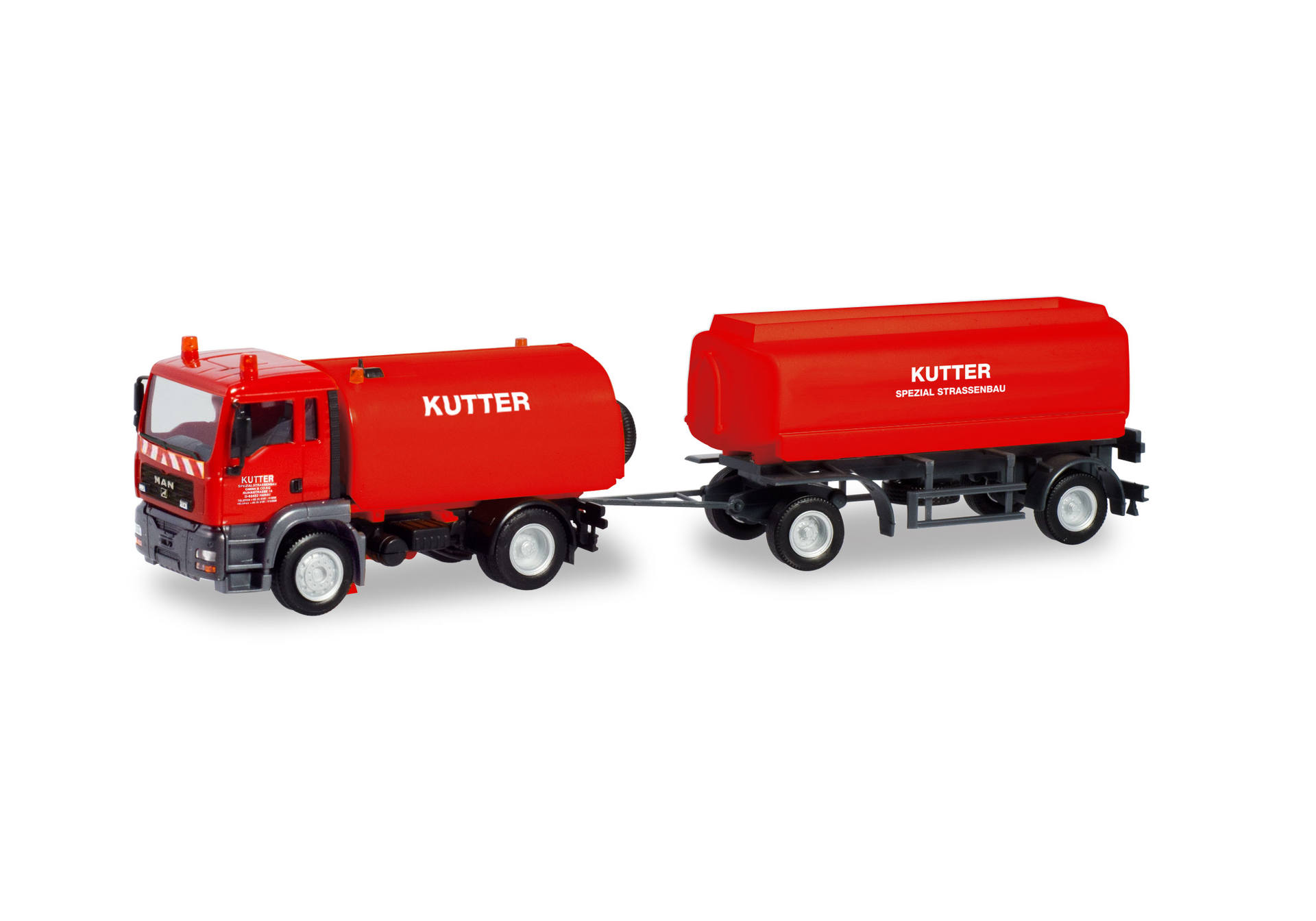 MAN TGA M Kehrfahrzeug mit Tank-Anhänger "Kutter"(Bayern / Memmingen)