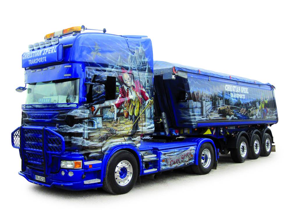 Scania R TL Kippsattelzug 3 achs "Christian Sperl"
