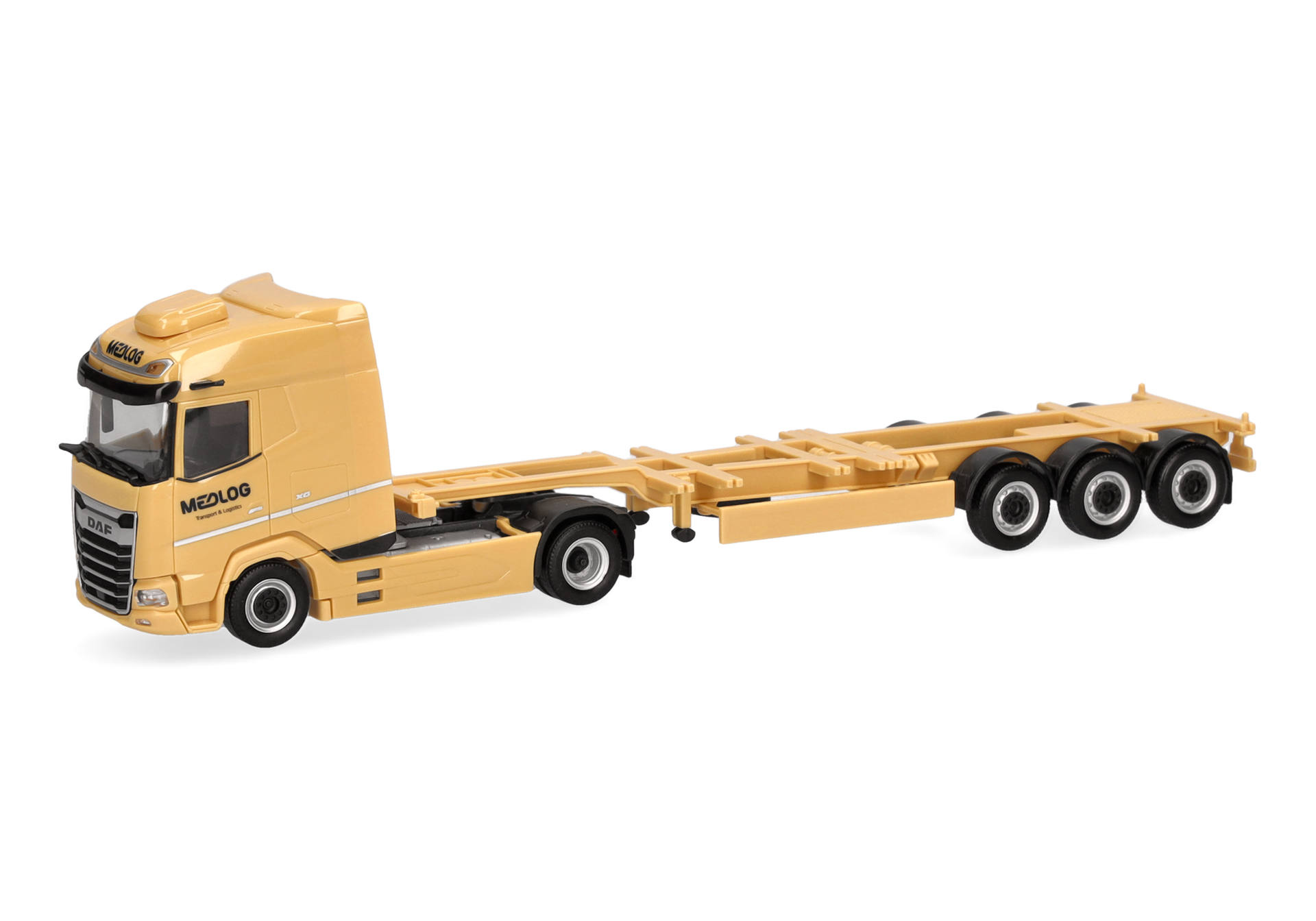 DAF XG container semitrailer "Medlog Transport & Logistics" (Italy)