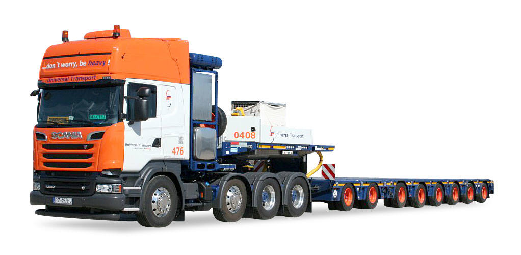 Scania R TL 8x4 Tieflade-Sattelzug "Universal Transport"