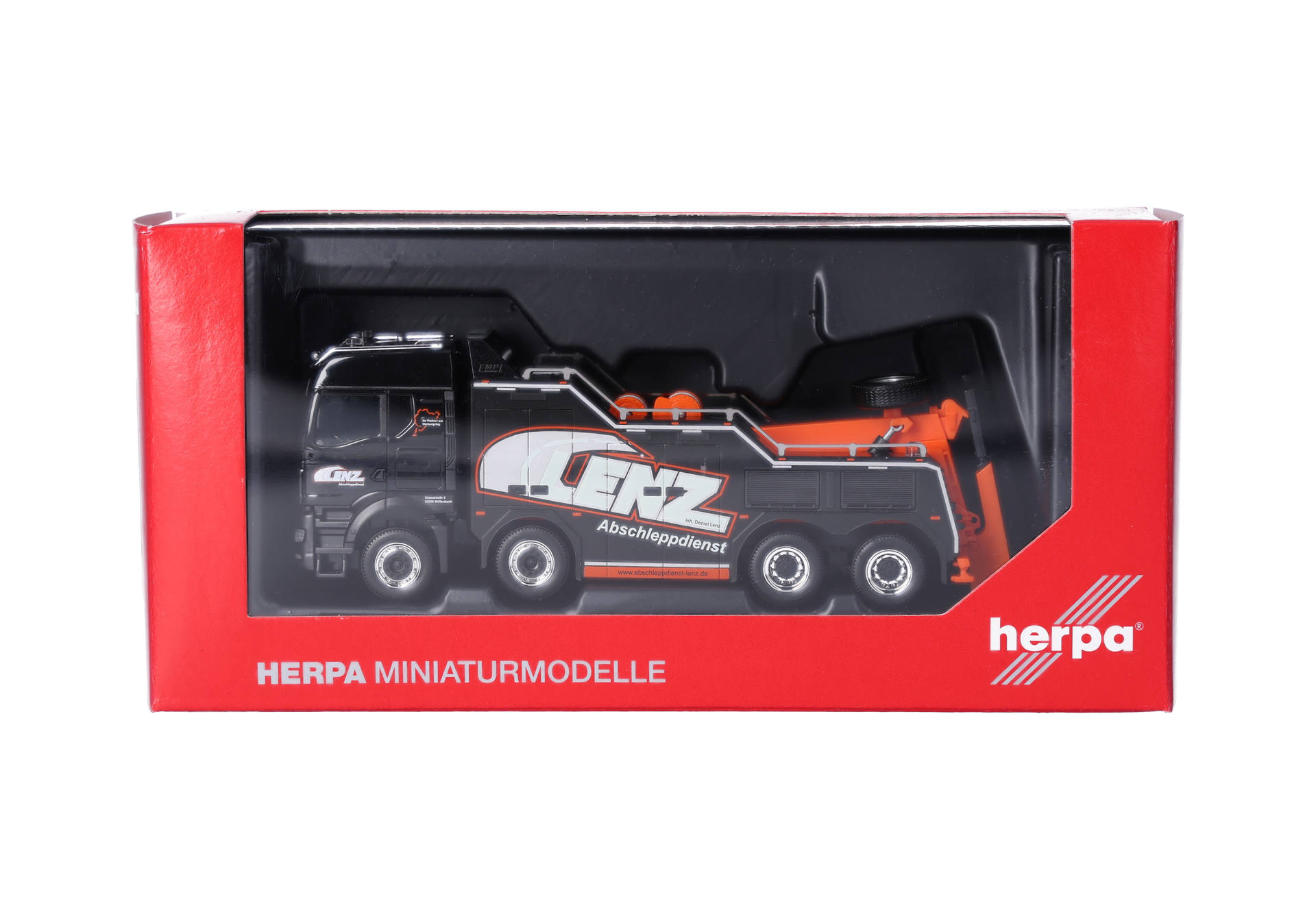 toy truck, haulage truck, diecast model, construction trailer, red packaging