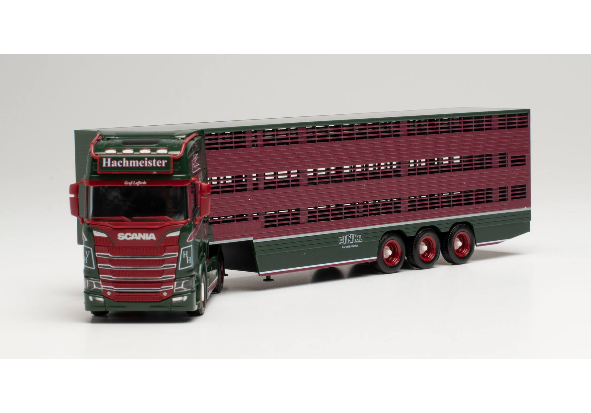 Scania CS 20 HD cattle carrier semitrailer „Hachmeister“