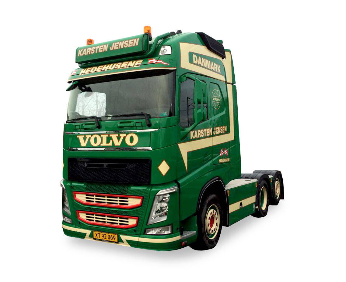 Set Scania R TL and Volvo FH GL XL rigid tractors "Karsten Jensen"
