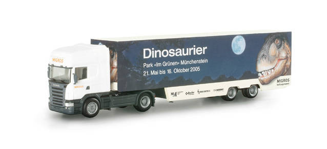 Scania TL euro box semitrailer "Migros"