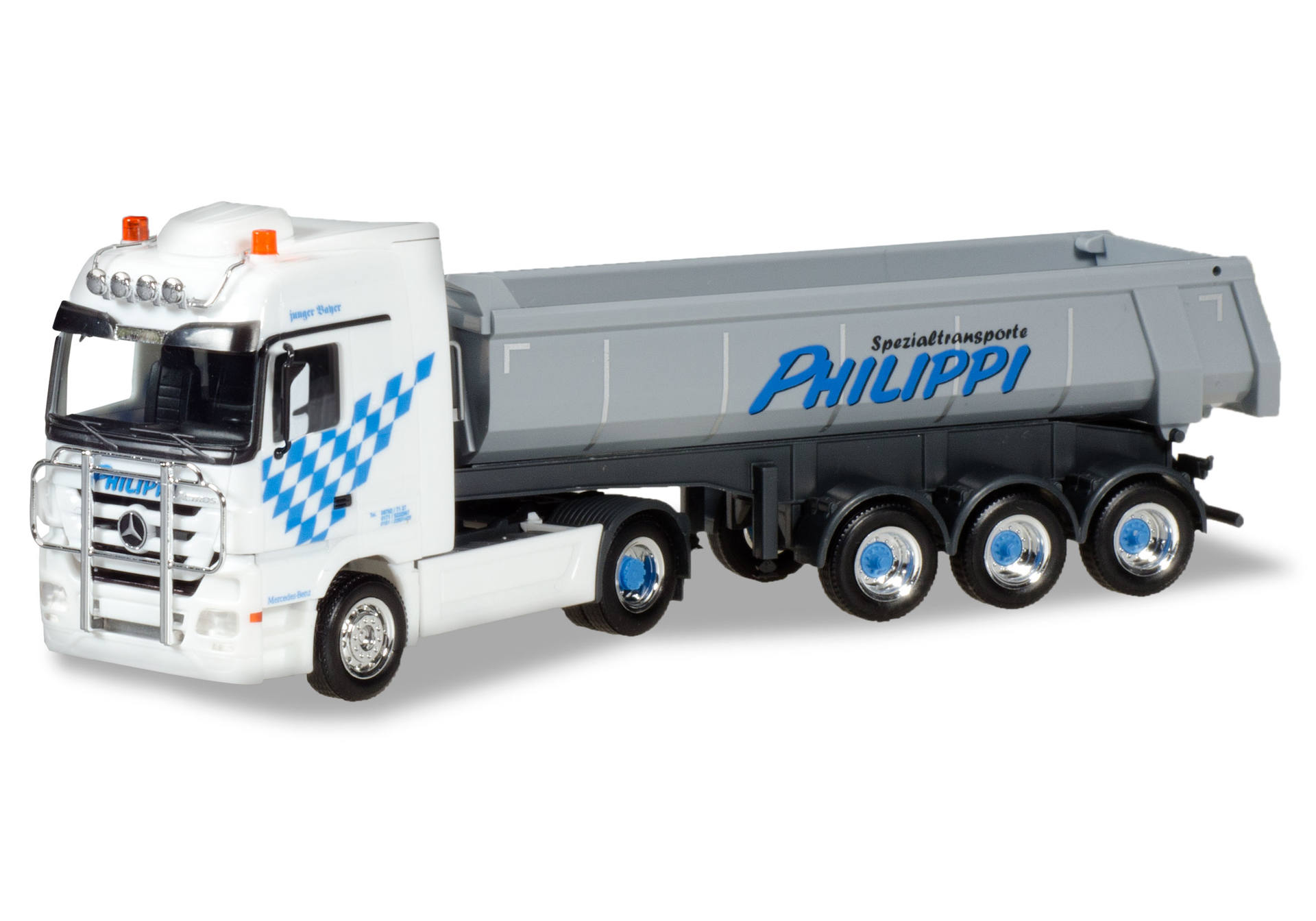 Mercedes-Benz LH dump semitrailer "Philippi"