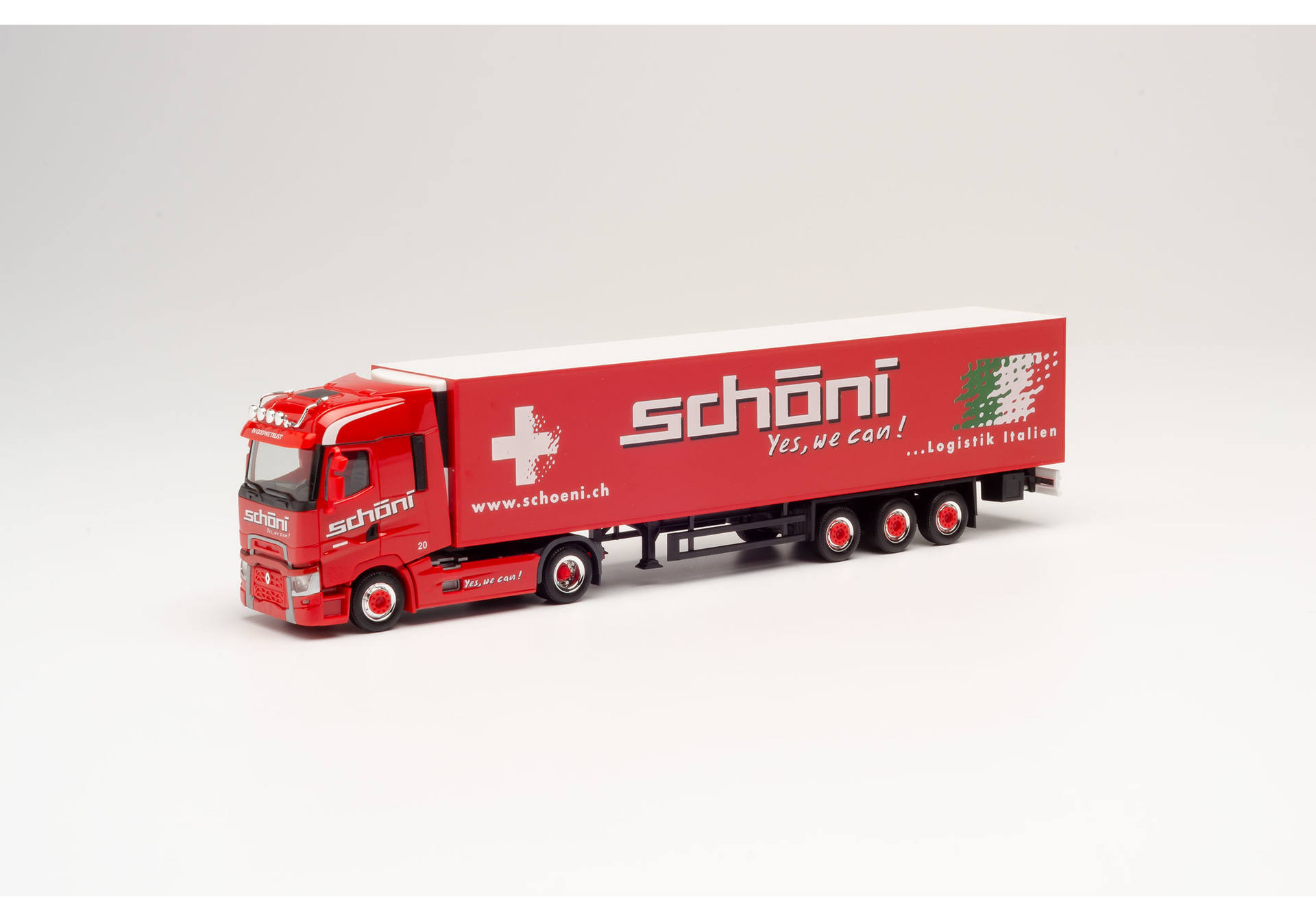 Renault T Kühlkoffer-Sattelzug "Schöni International"(Schweiz / Rothrist)