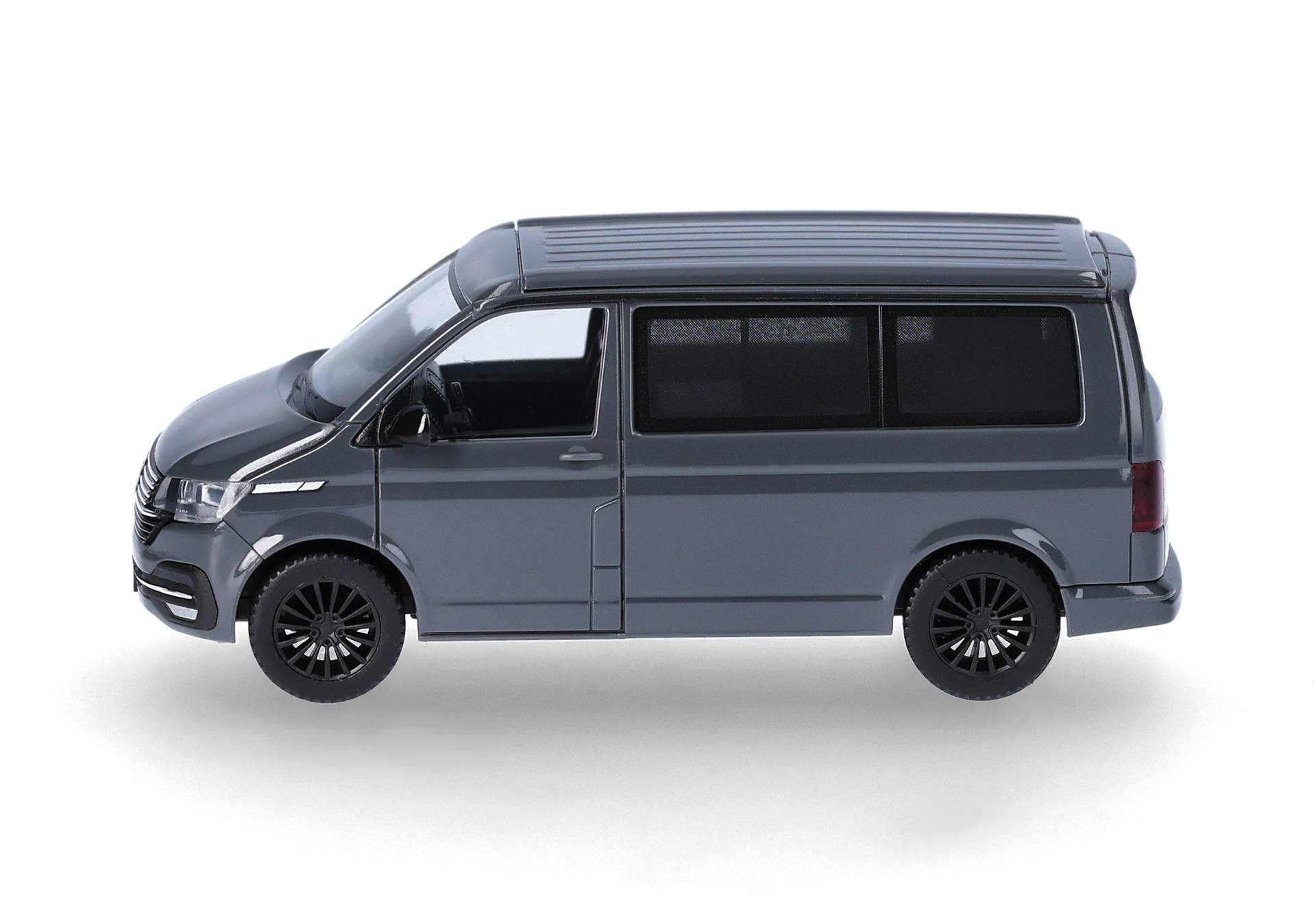 minivan, model car, grey, black wheels, sliding door, van, minivan, model car, gray, windows tinted