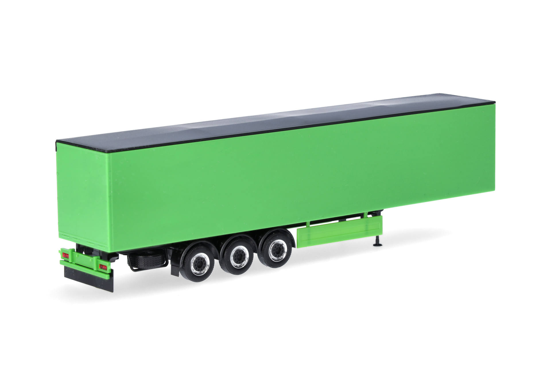 trailer, semi-trailer, green, box trailer, cargo trailer