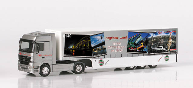 Mercedes-Benz Actros LH Safeliner semitrailer "Zentrallager West"