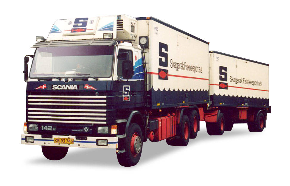 Scania 142 refrigerated trailer "Skagerak"