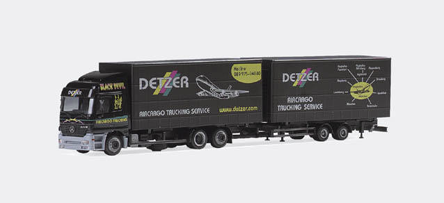 Mercedes-Benz Actros L Jumbo interchange curtain canvas trailer “Detzer“