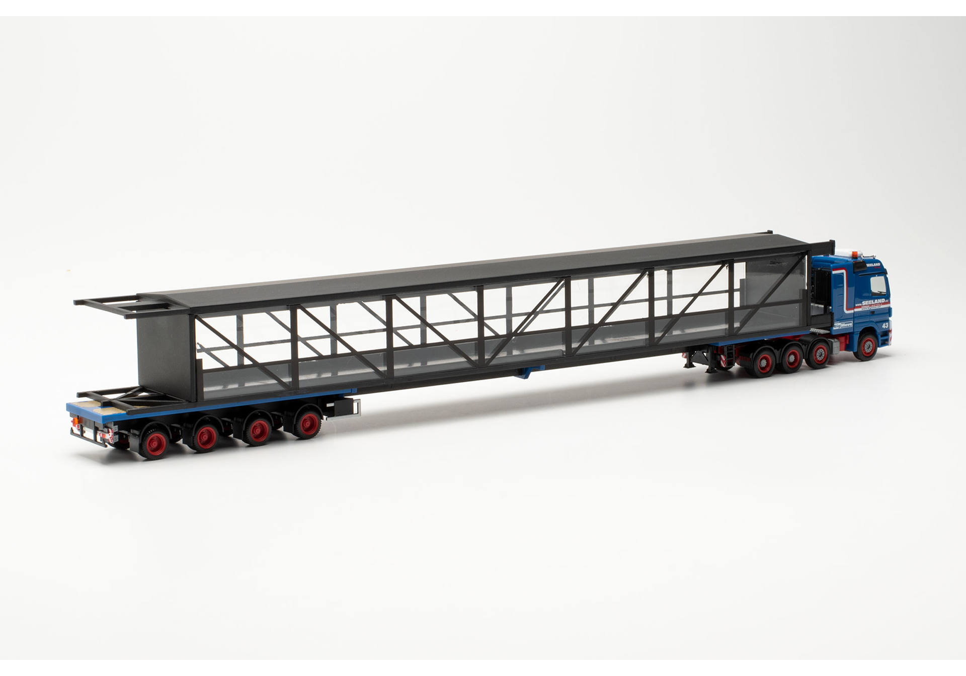 Mercedes-Benz Actros LH Schwerlast-Sattelzug mit Brücke "Seeland Transporte / Miniaturwunderland“