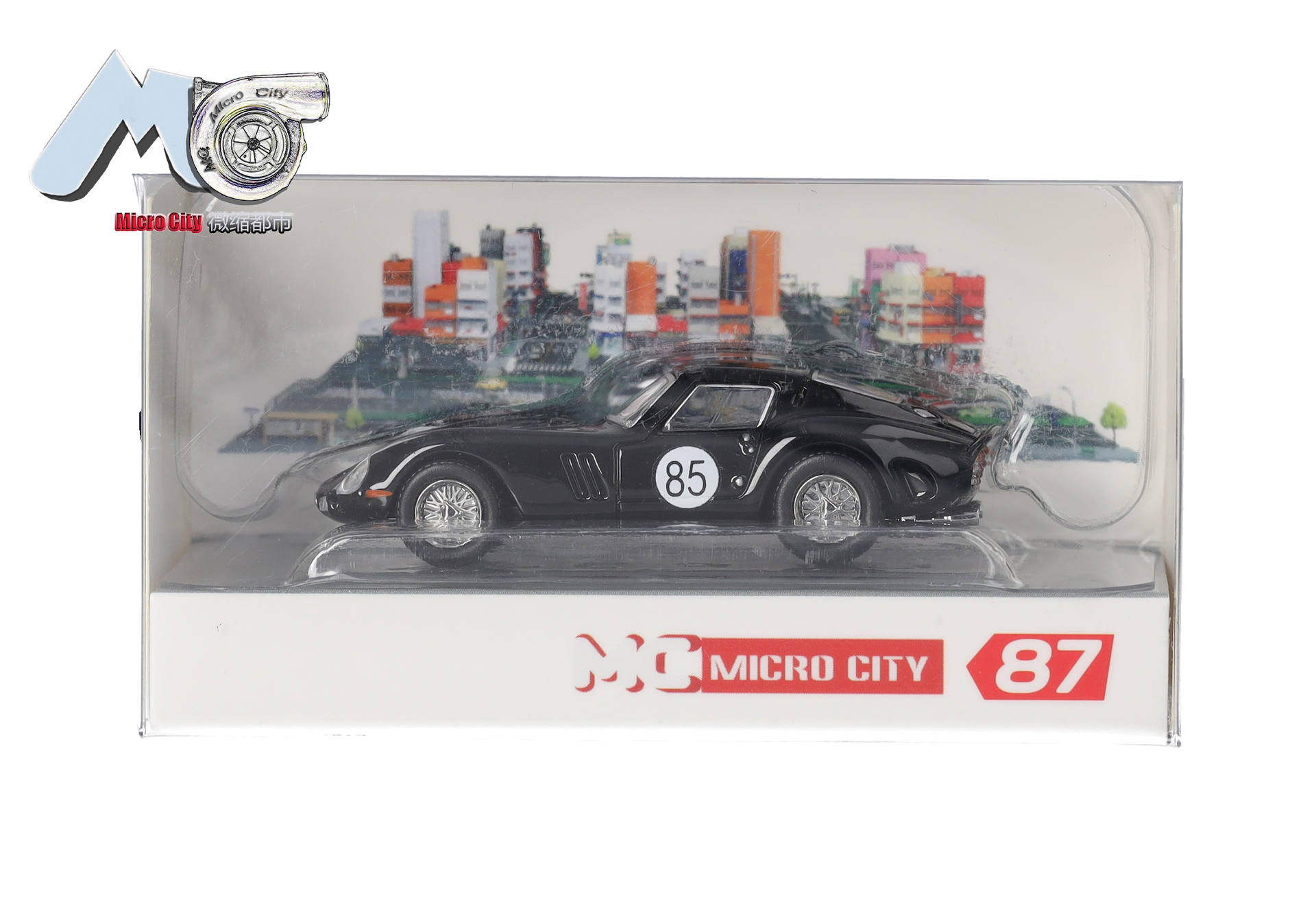 Modellauto, Däcast, schwarz, Sportwagen, 87