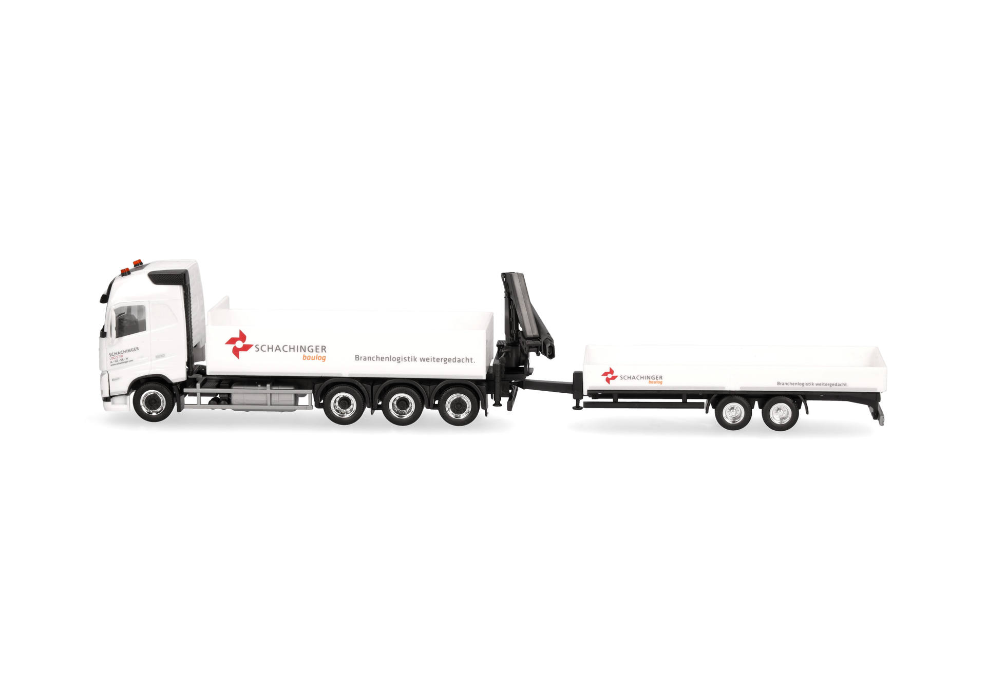 Volvo FH GL 2020 Pritschen-LKW 4achs mit Tiefbetttandemanhänger 2achs "Schachinger" (Österreich)