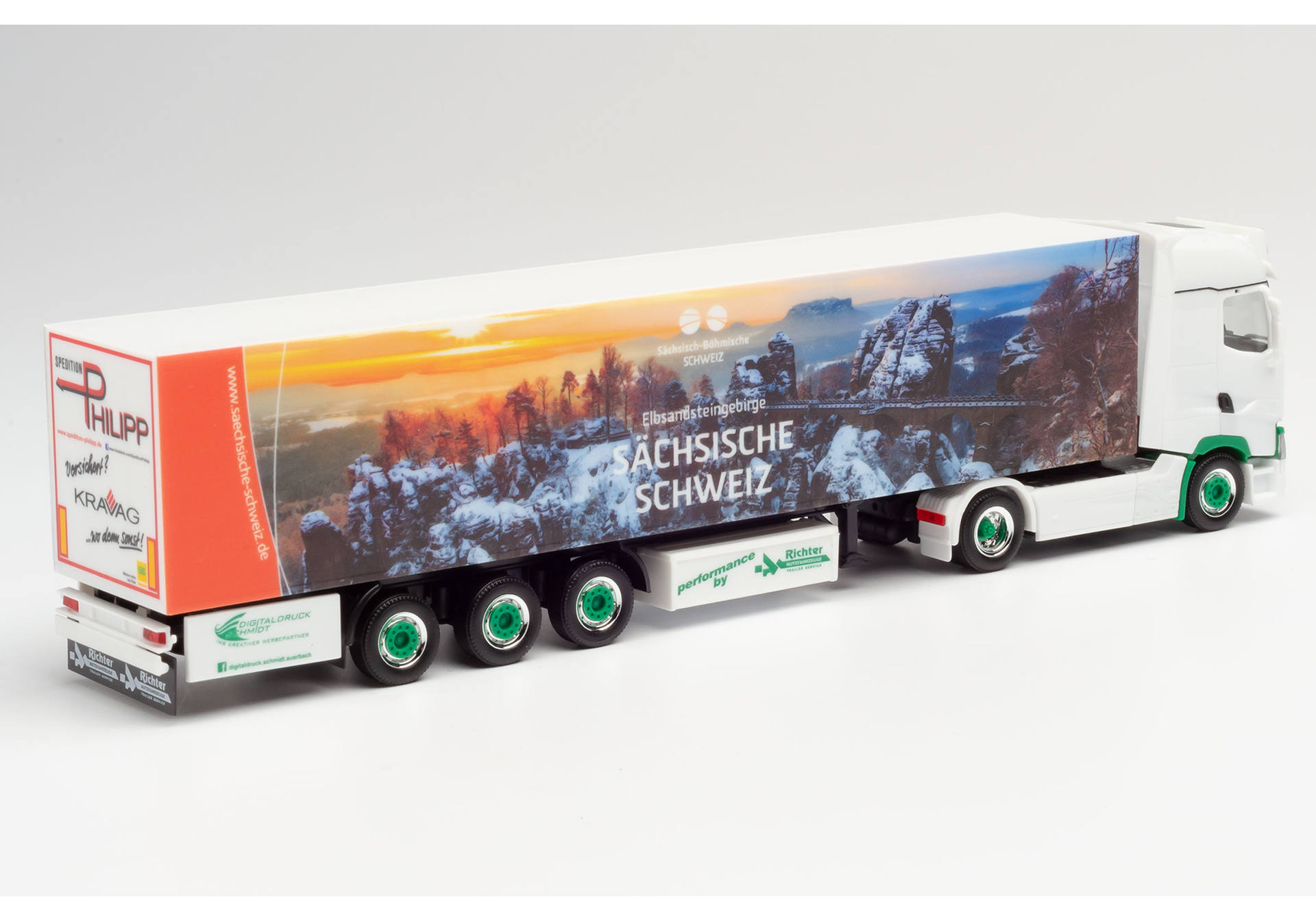 Renault T box semitrailer "Spedition Philipp / Sächsische Schweiz"