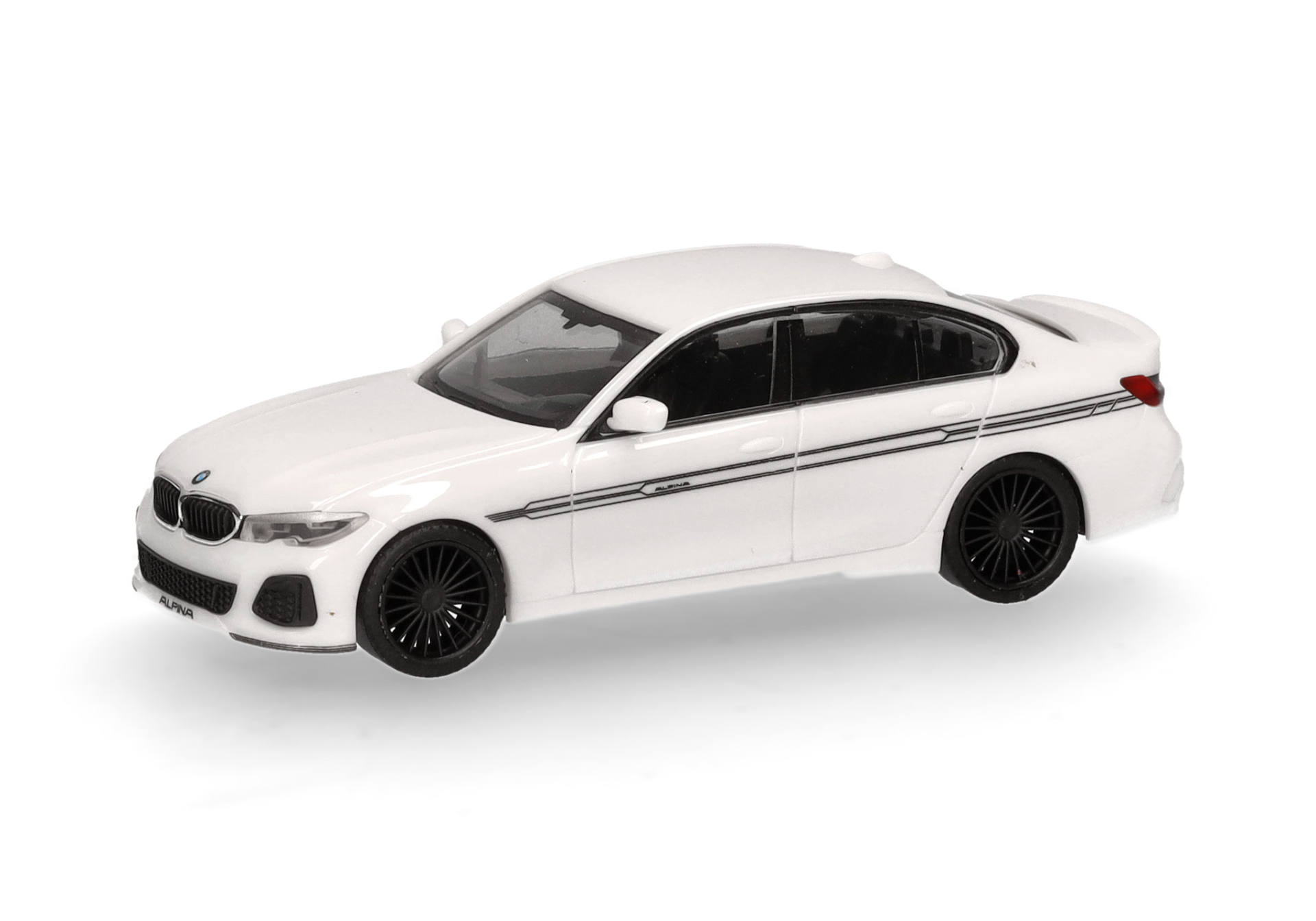 BMW Alpina B3 sedan, white, black details