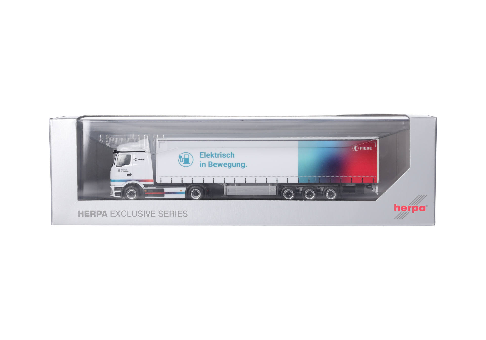 Mercedes-Benz eActros 600 ProCabin Streamspace curtain canvas semitrailer truck "FIEGE Logistik"