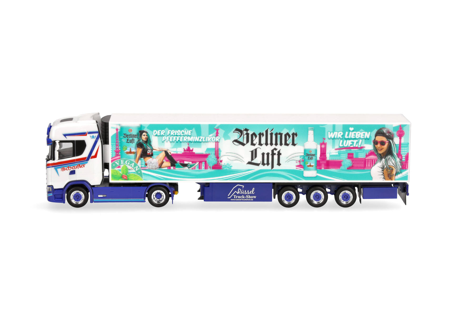 Scania CS 20 HD  refrigerated box semitrailer truck "Scheufler/Berliner Luft"