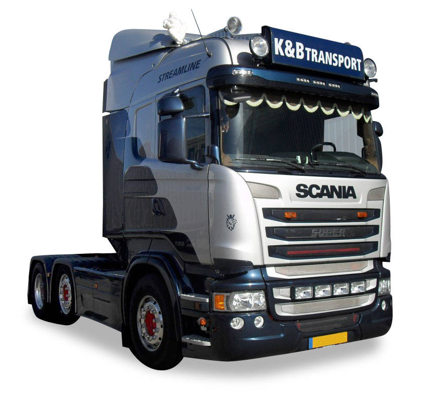 Scania R Streamline Highline with D-tec flexitrailer "K & B Transport"