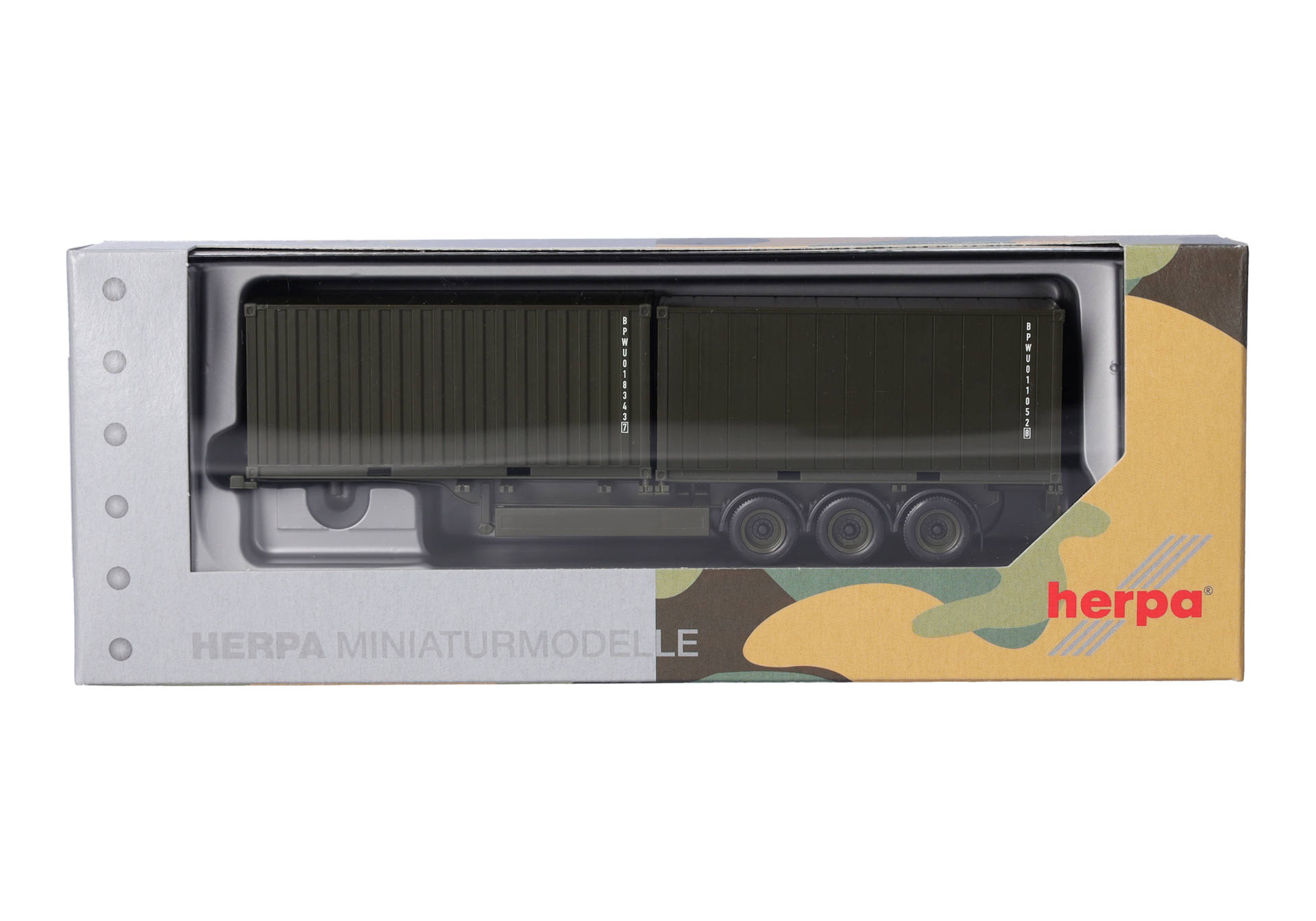 Containerauflieger 3achs mit 2 x 20ft. Container "Bundeswehr"