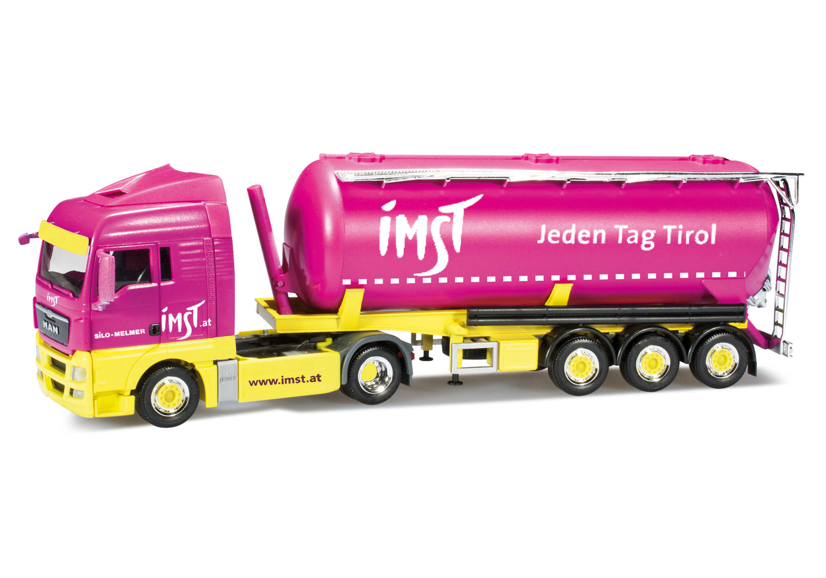 MAN TGX XLX silo semitrailer "Silo Melmer, jeden Tag Tirol" (A)