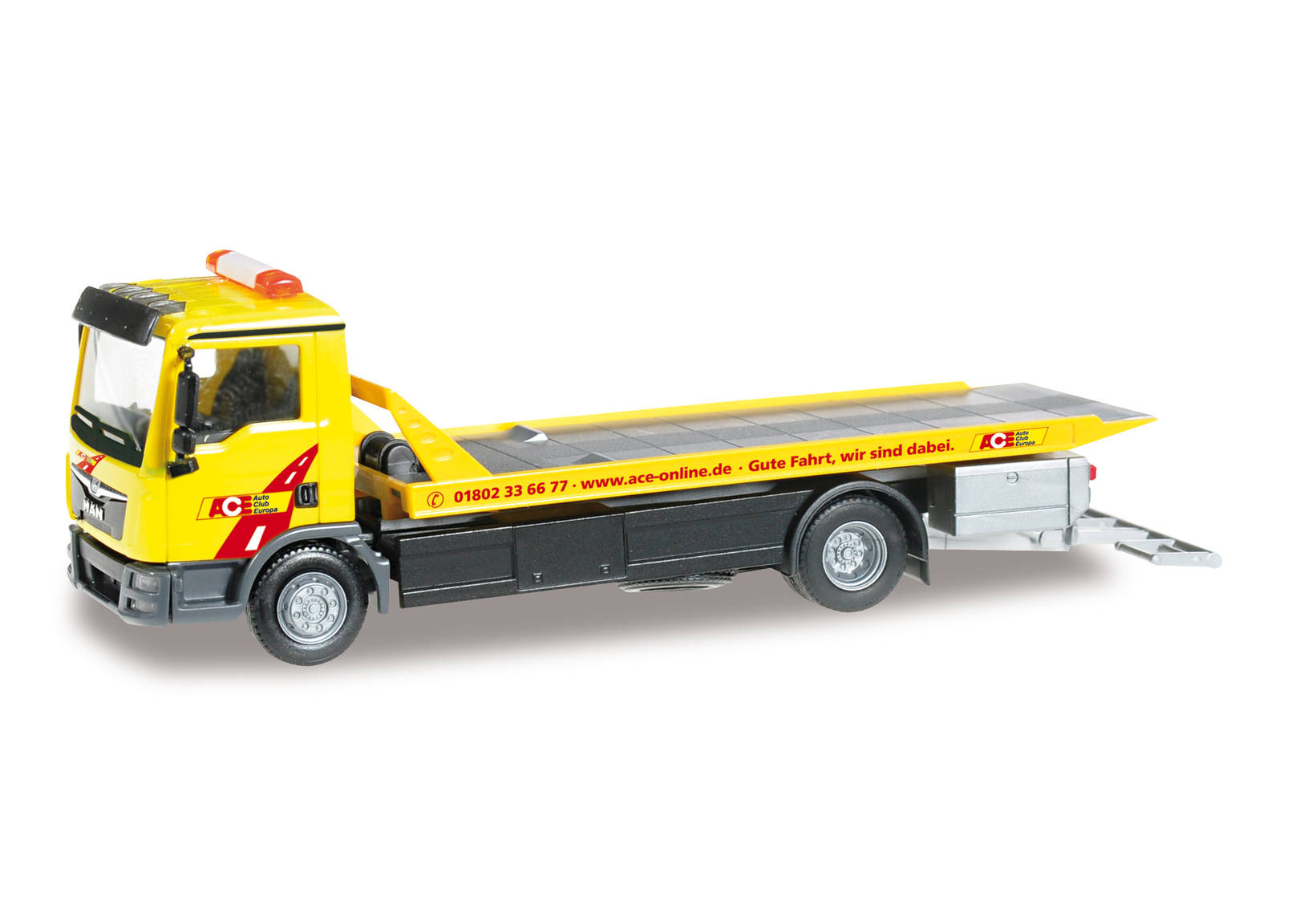 MAN TGL wrecker with platform "ACE"