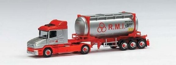 Scania Hauber '96 HL Swapcontainer saddle train 20 ft. Container 2a/3a