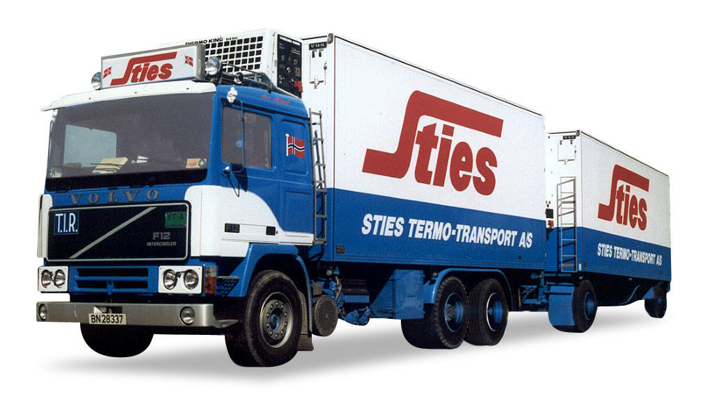 Volvo F12 refrigerated Trailer "Sties"