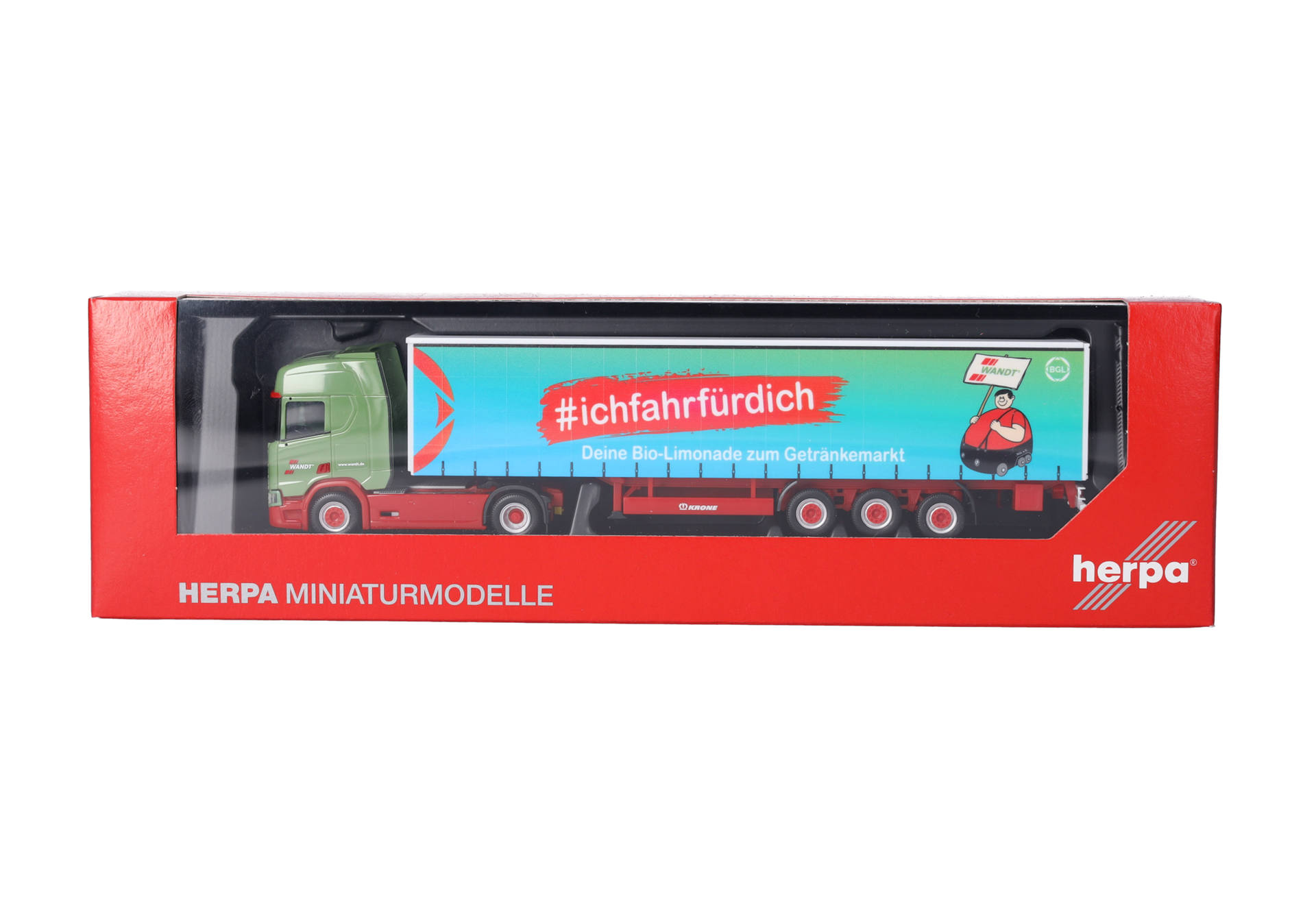 Scania CR 20 HD Gardinenplanen-Sattelzug "Wandt/BGL"