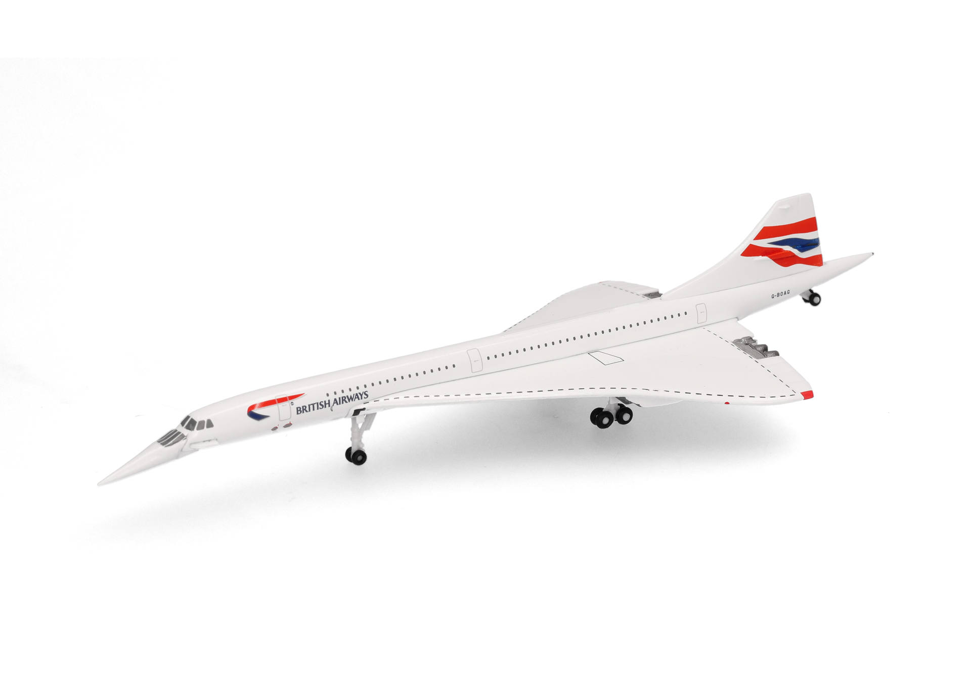 airplane, jet, model, white, British Airways